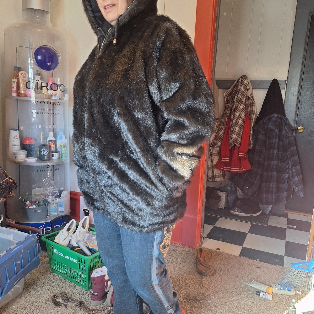 YVC women's reversible fur jacket